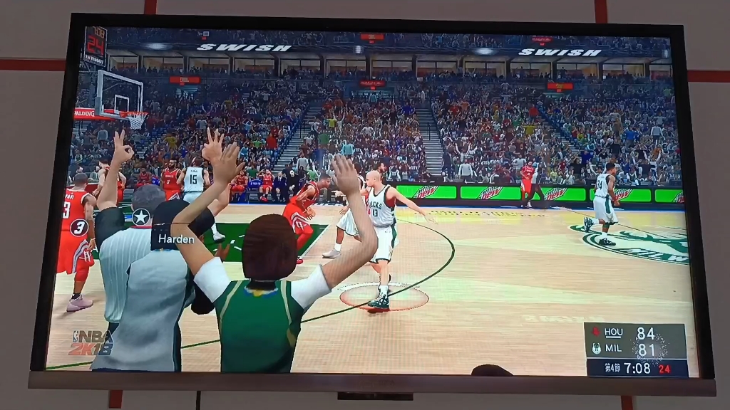 xbox360 nba2k18 火箭对雄鹿 保罗最佳球员