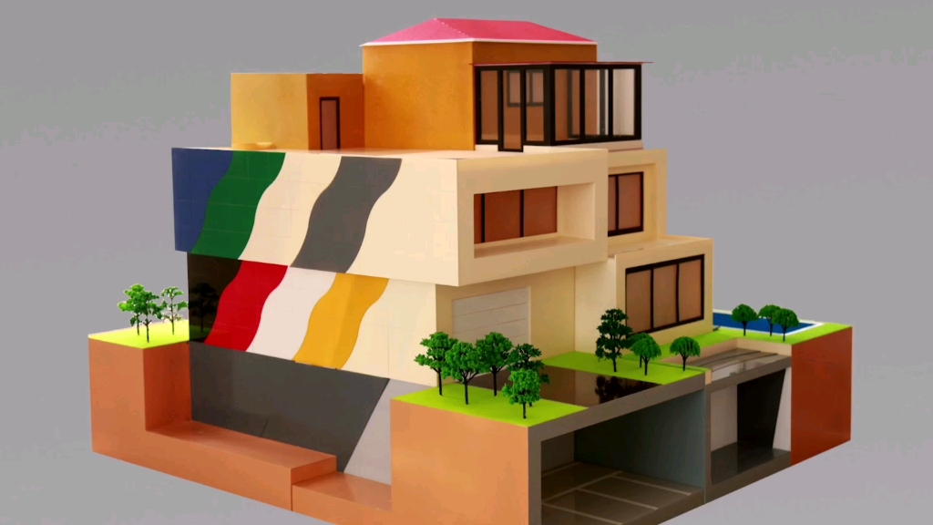 防水 #模型制作 #别墅模型 综合类别墅防水模型