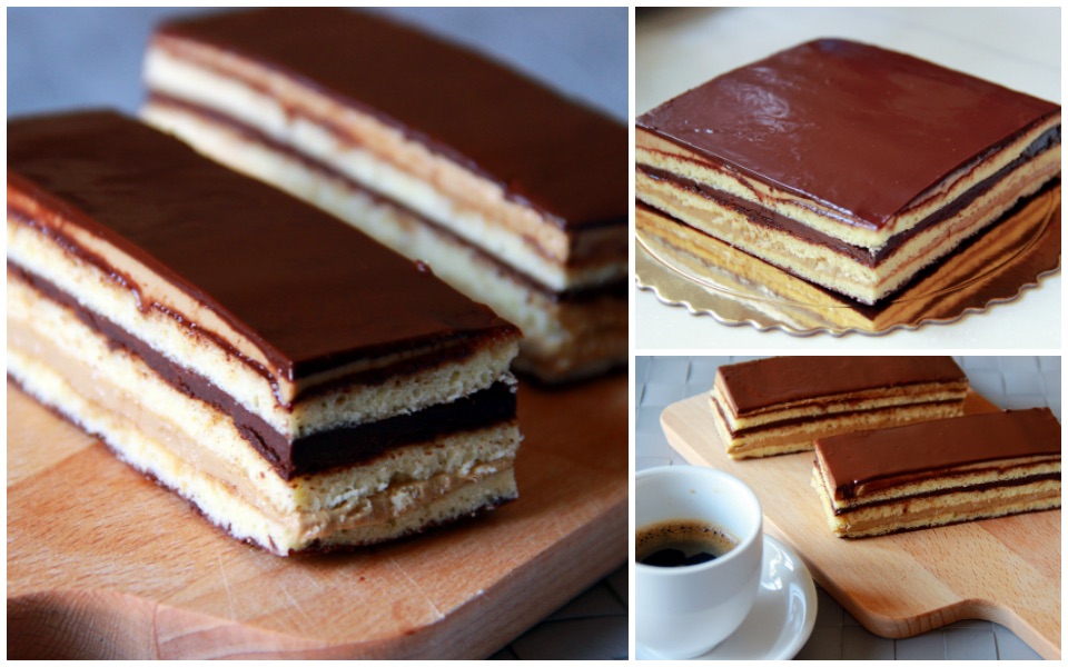 法式甜点有点作啊和我一起做歌剧院蛋糕Opera cake/欧培拉蛋糕哔哩哔哩bilibili