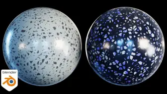 Blender 程序化水磨石砖材质（中英文字幕）