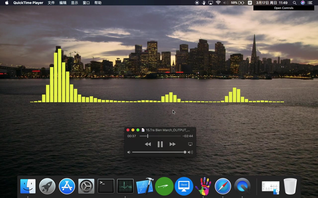 tra bien march—mac視頻 音頻可視化動態桌面,視聽新享受(iwall發佈)