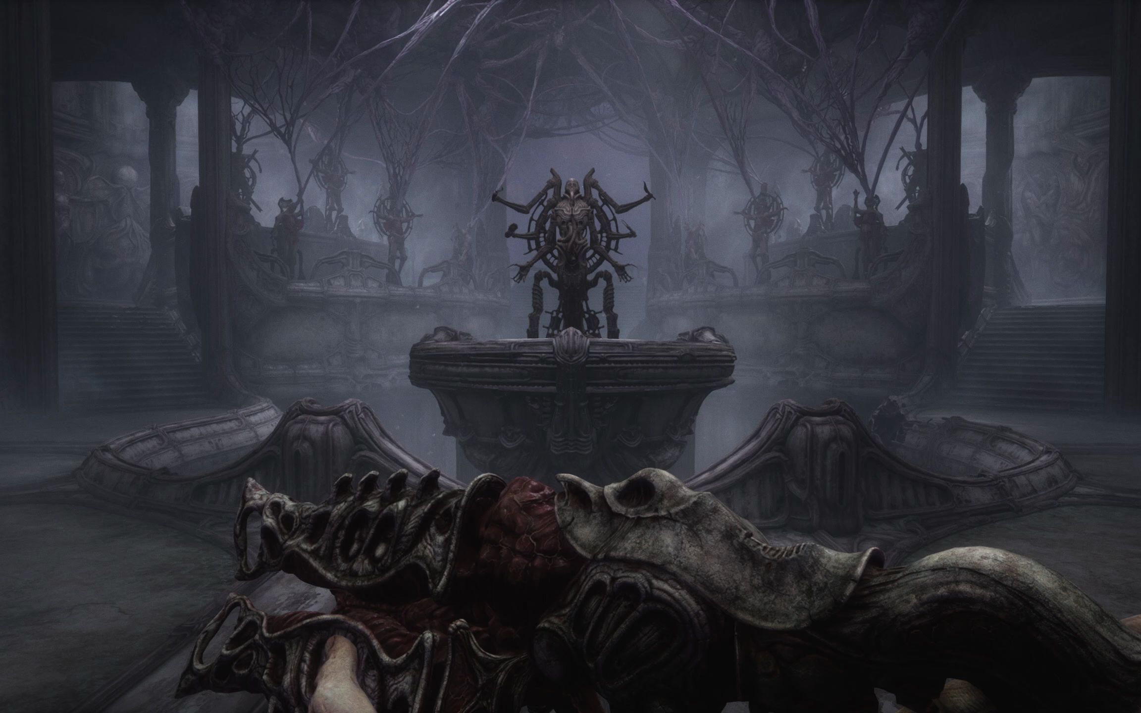 【scorn蔑视】终于玩到这里了,来逛逛每一帧都能做壁纸的神庙吧