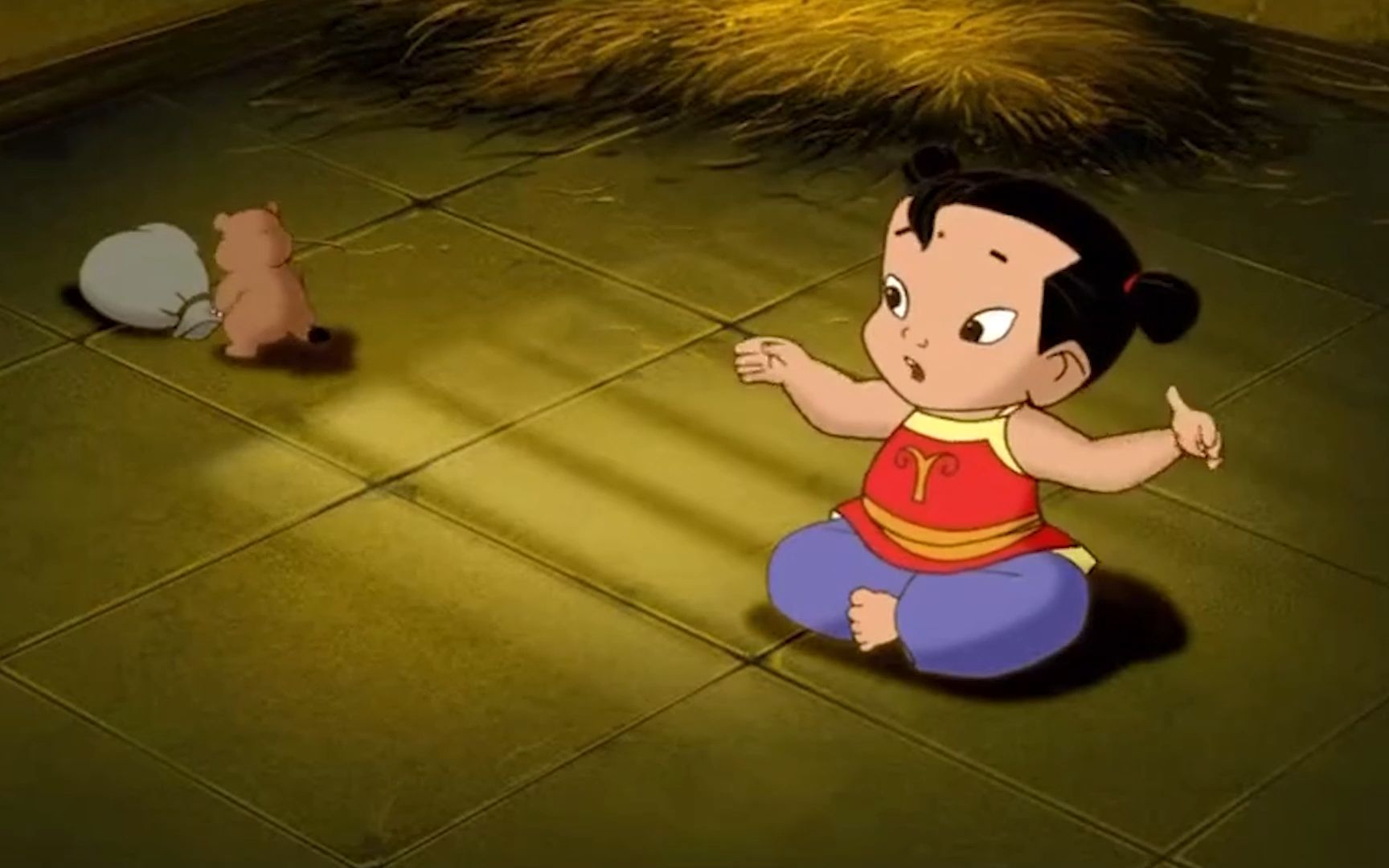 哪吒用乾坤圈混天绫痛打大国师申公豹