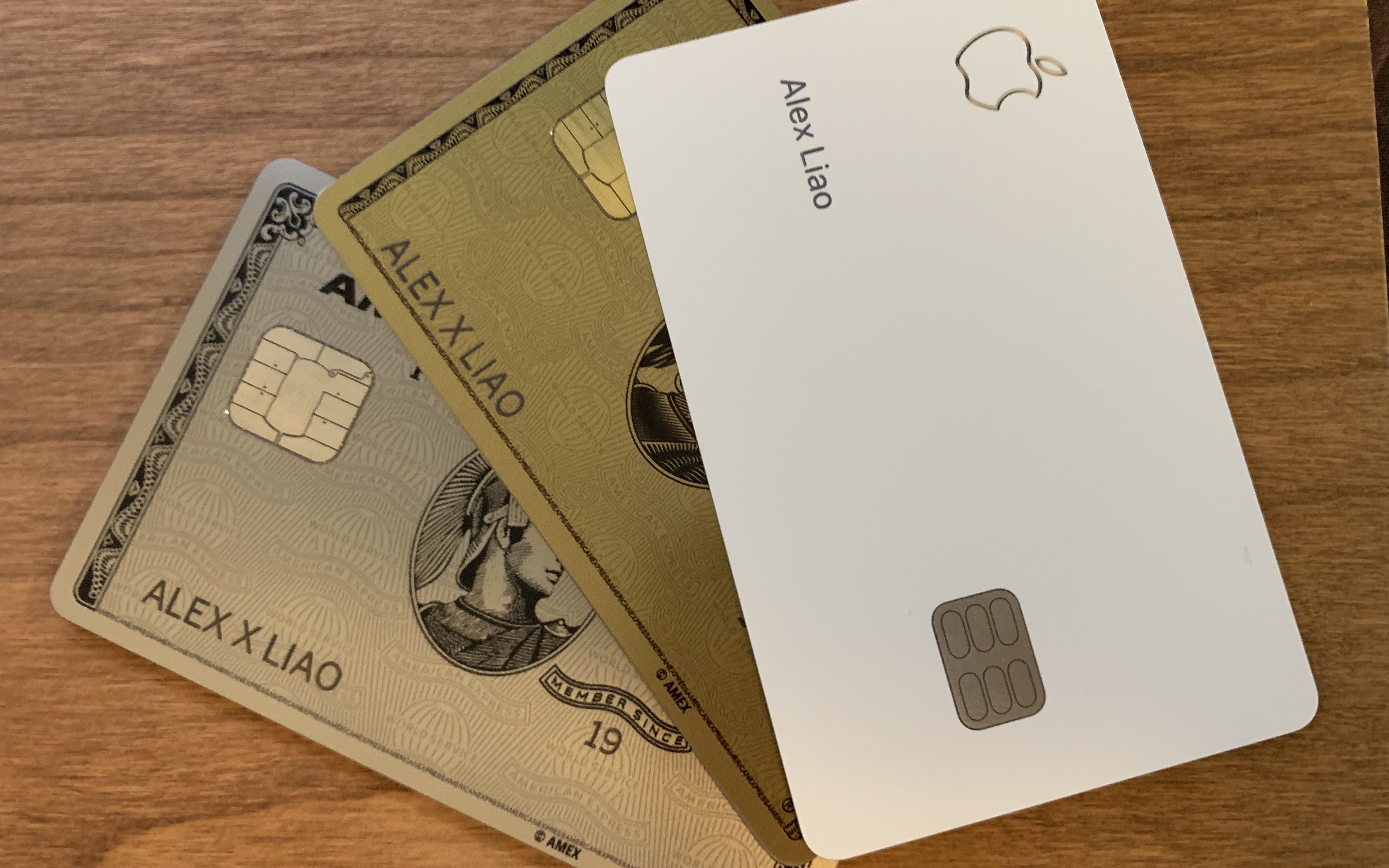 开箱苹果信用卡vs运通白金卡vs运通金卡