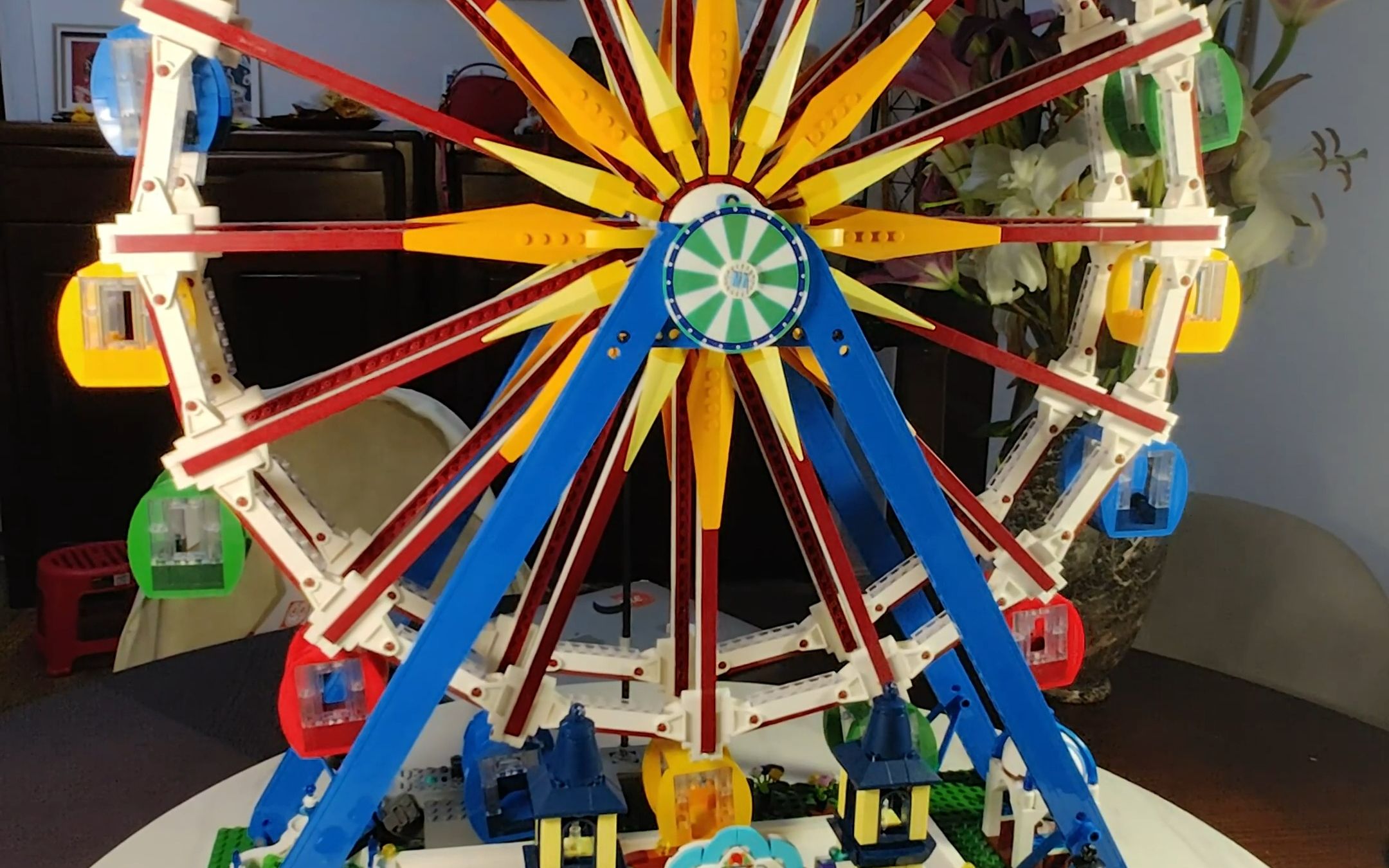 【积木展示系列】宇星模王mouldking 11006 摩天轮 游乐场