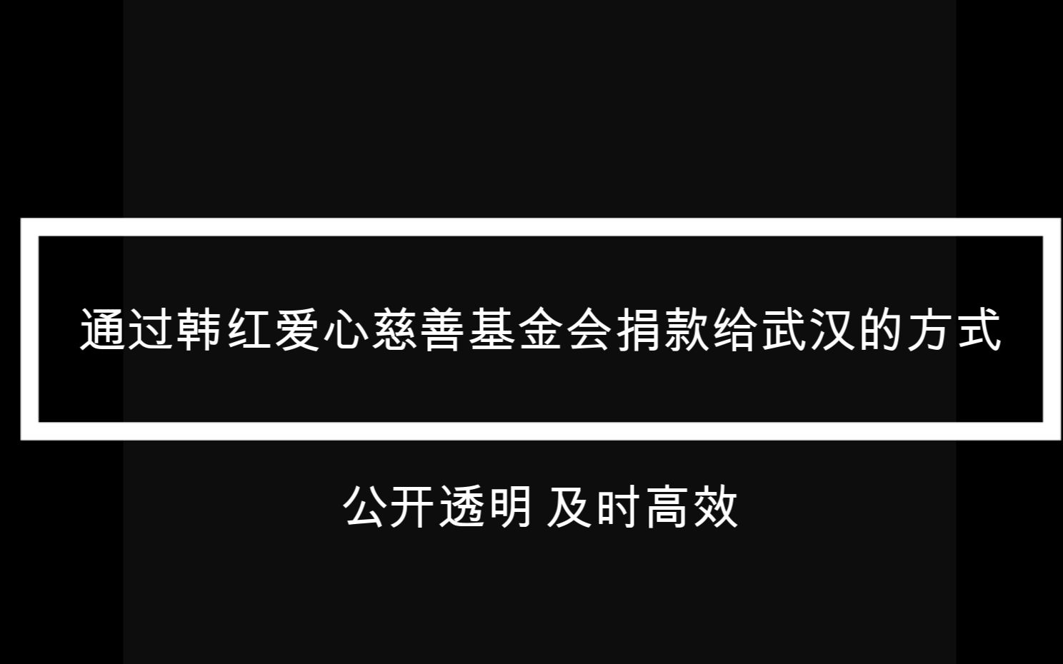 怎样通过韩红爱心慈善基金会捐款给武汉!哔哩哔哩bilibili