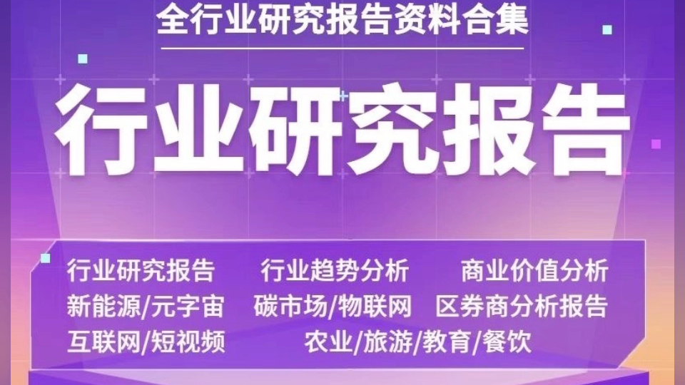 [图]2023各行业研究投行市场调查分析调研专题报告白皮书