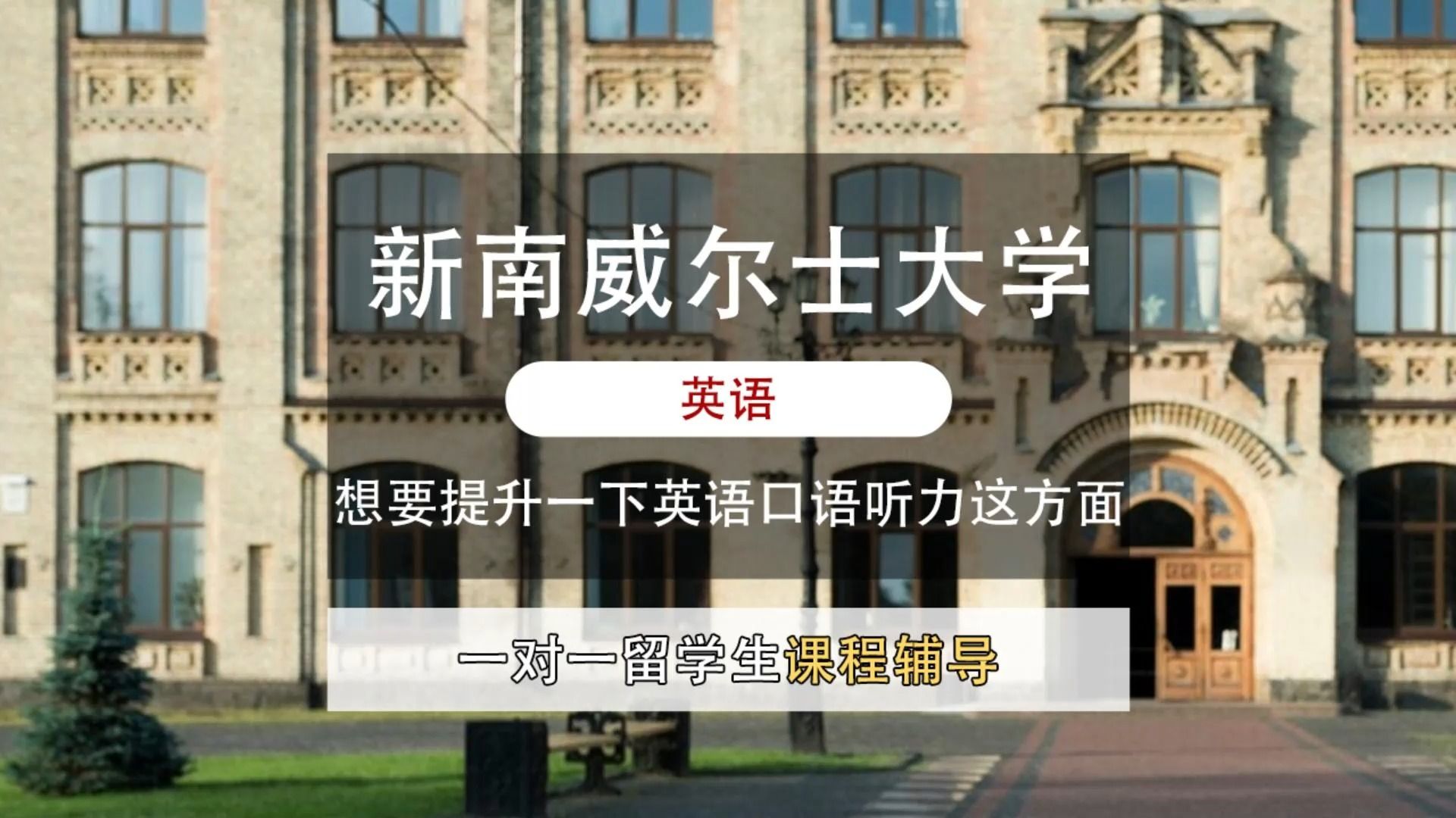 新南威尔士大学英语专业课程辅导