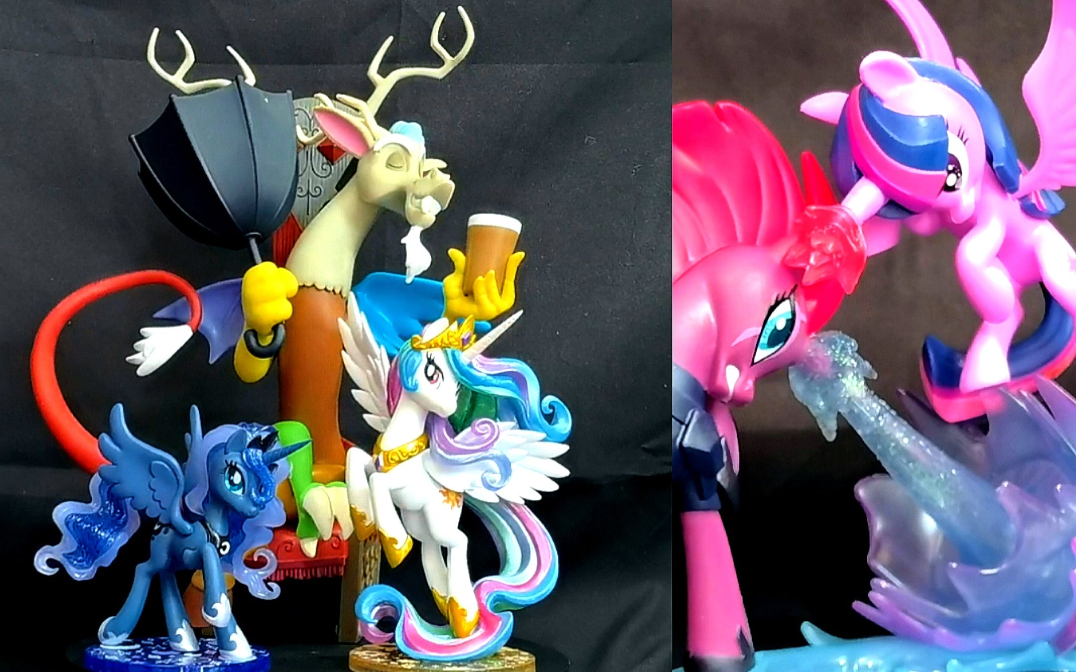 孩之宝小马手办双开箱|无序&暮光闪闪vs狂风将军