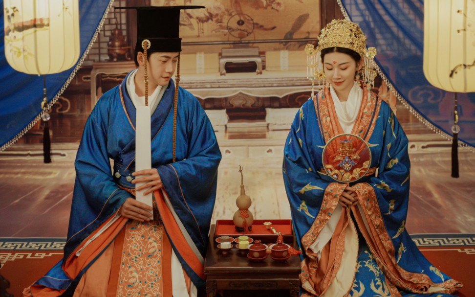 风起洛阳同款婚纱照 大婚现场