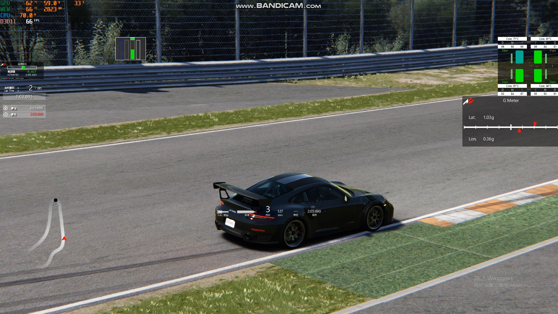 保时捷911gt2rs浙赛漂移刷圈