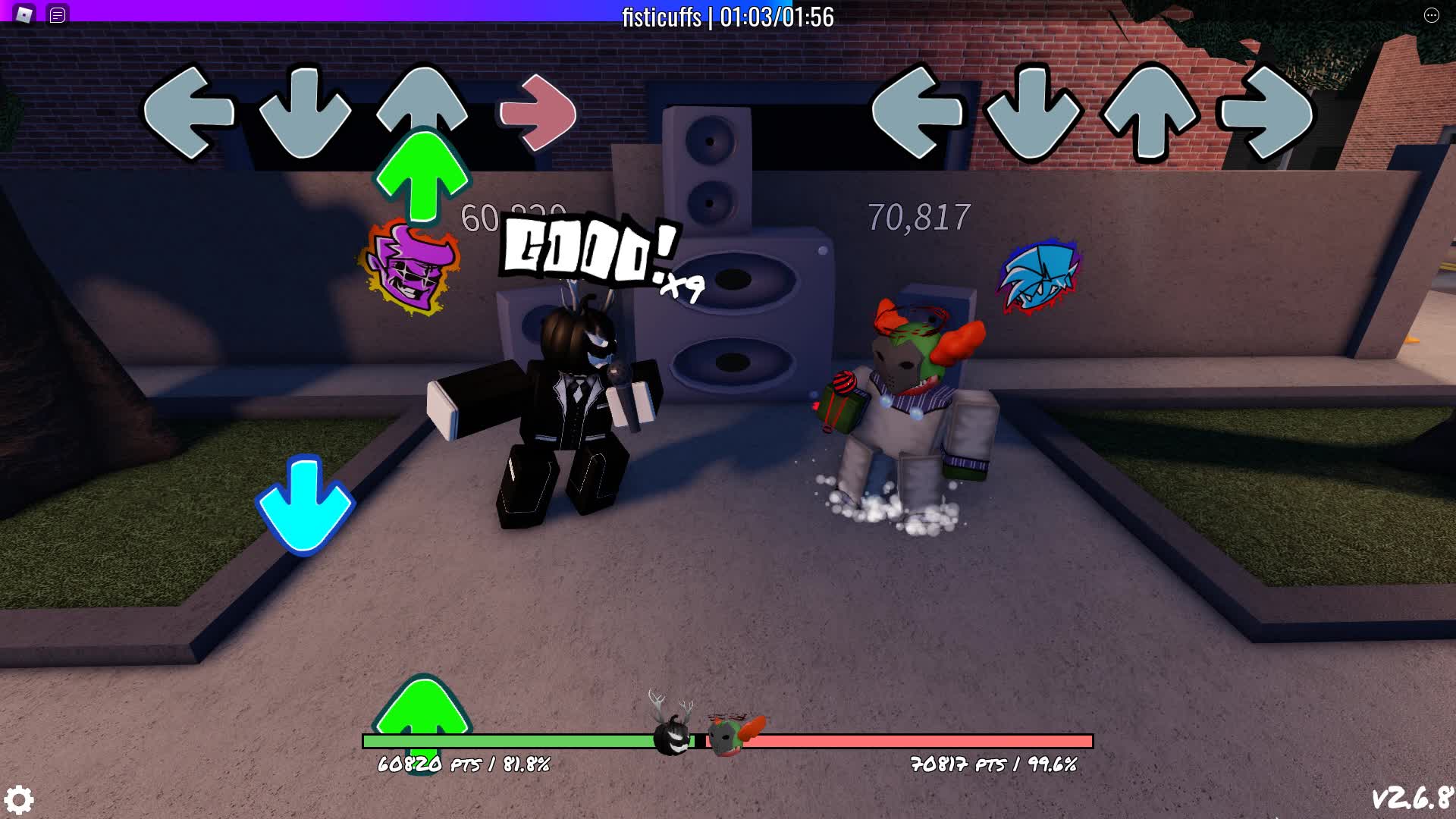 [roblox/fnf] fisticuffs 全连 99%准确率