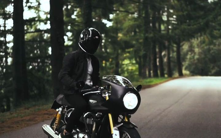 凯旋 Thruxton R Cafe Racer 凯旋复古摩托车哔哩哔哩bilibili