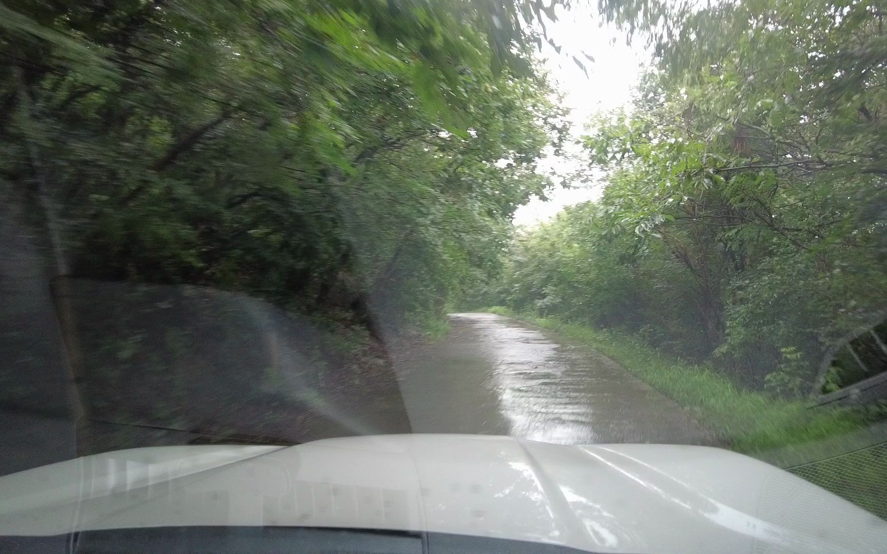 [图]斯巴鲁森林人在雨后的小山路上惬意兜风