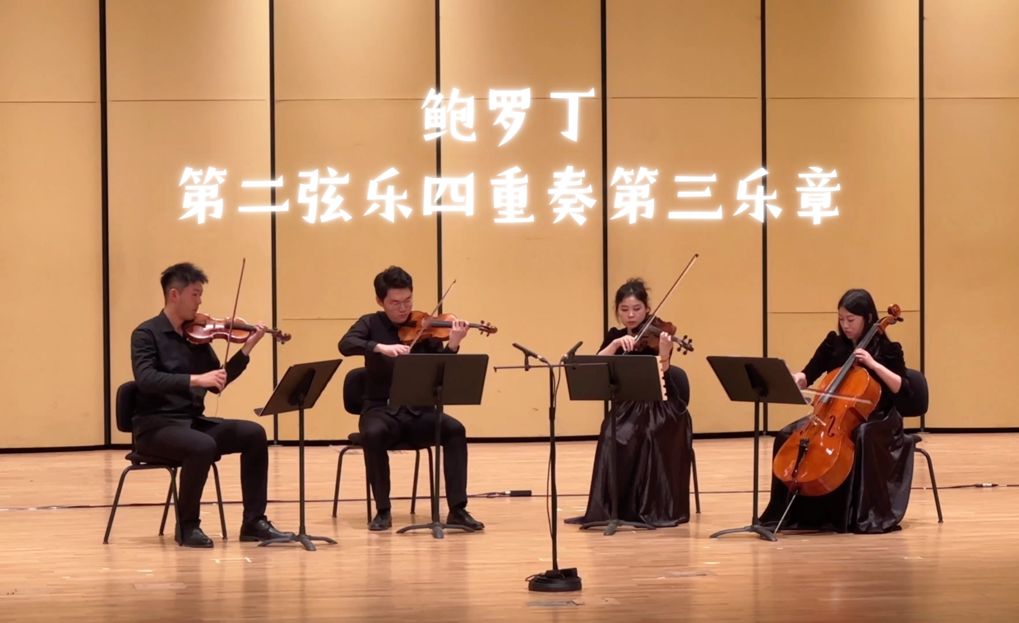 鲍罗丁第二弦乐四重奏第三乐章音乐会现场 我们又获奖啦!
