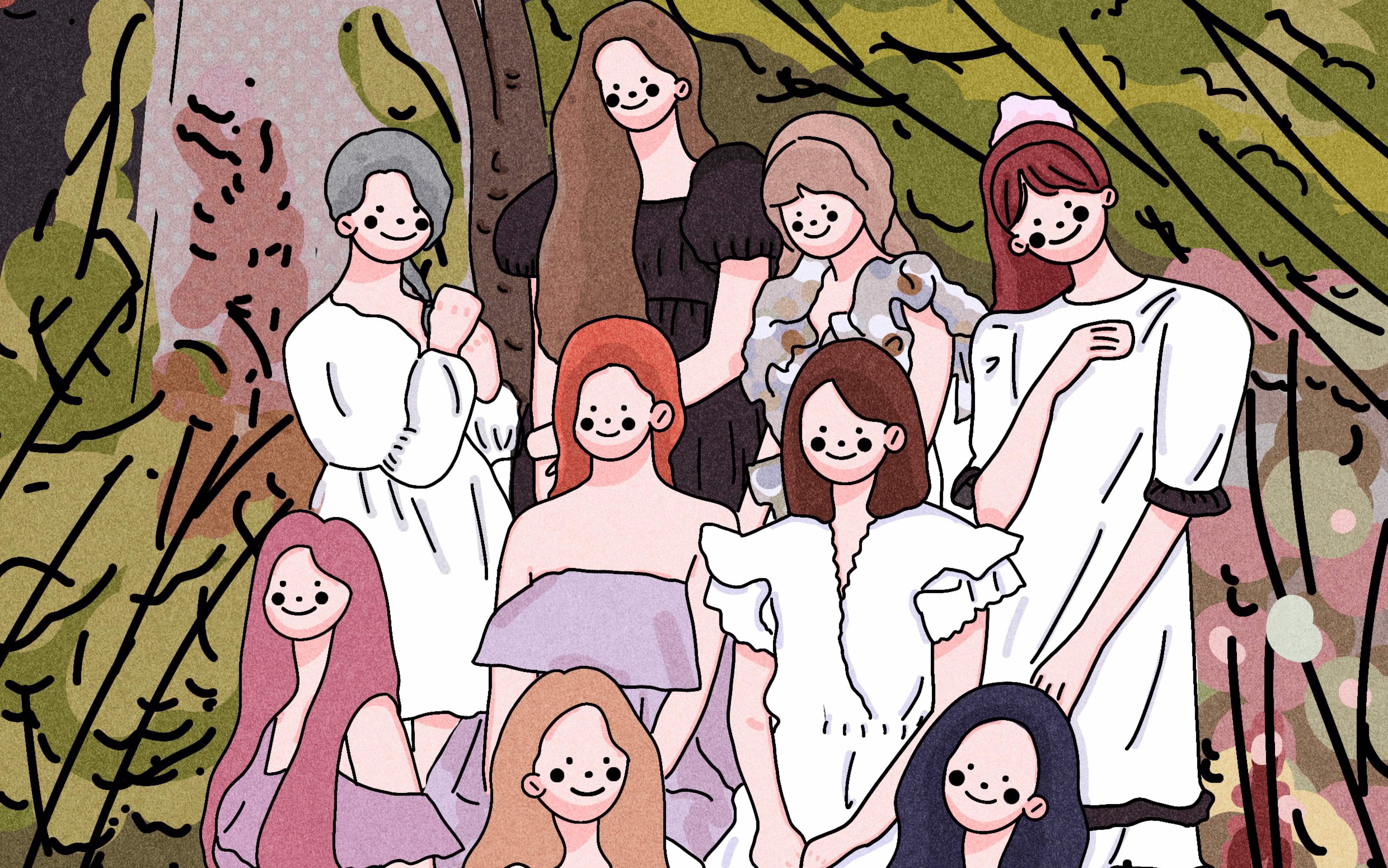 twicemoreandmore封面绘画过程