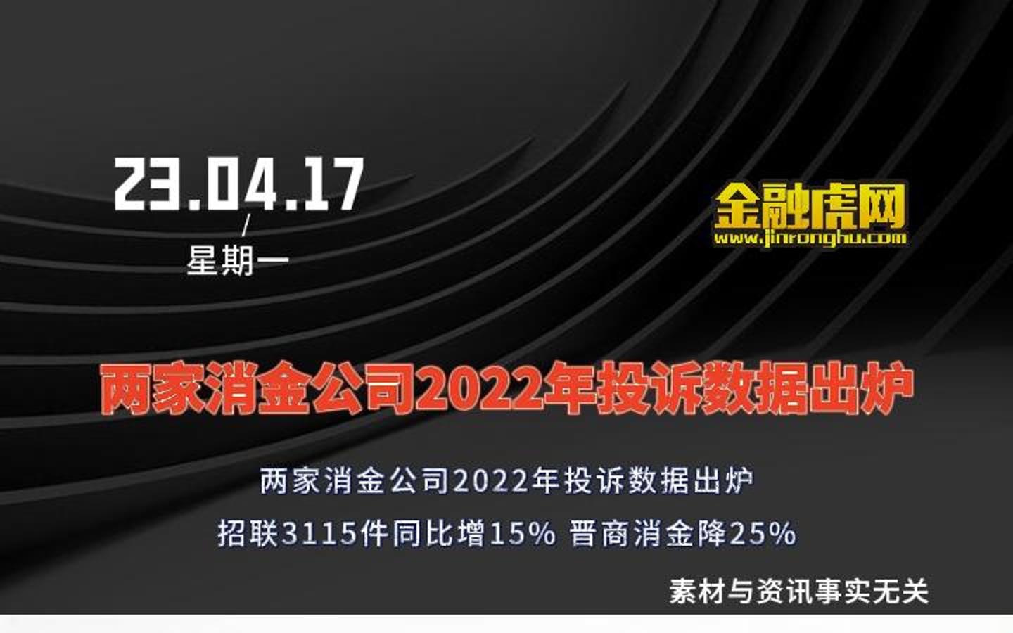 两家消金公司2022年投诉数据出炉哔哩哔哩bilibili