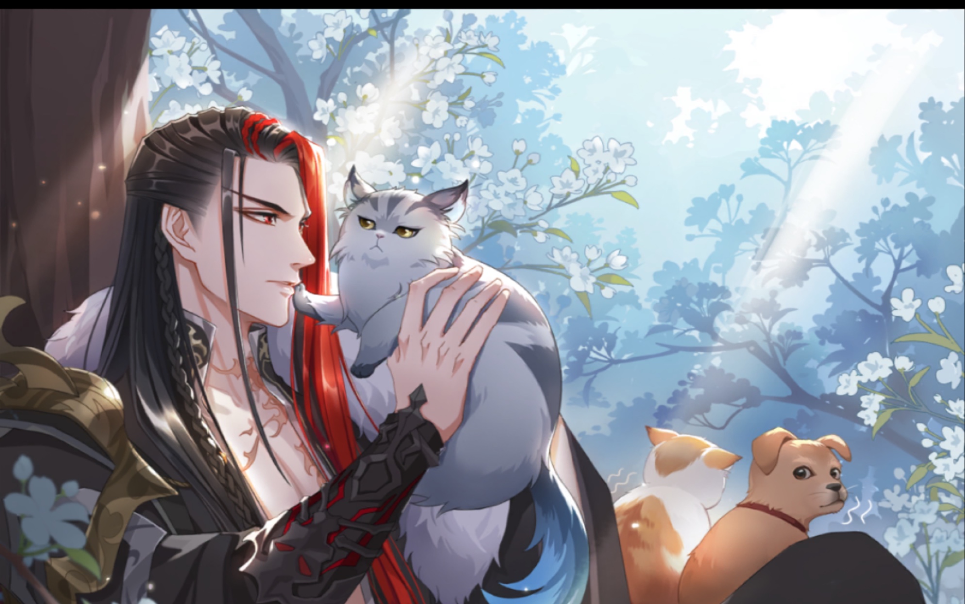 【掌门太忙】渊仲秋ssr卡牌回忆剧情——猫嫌狗弃