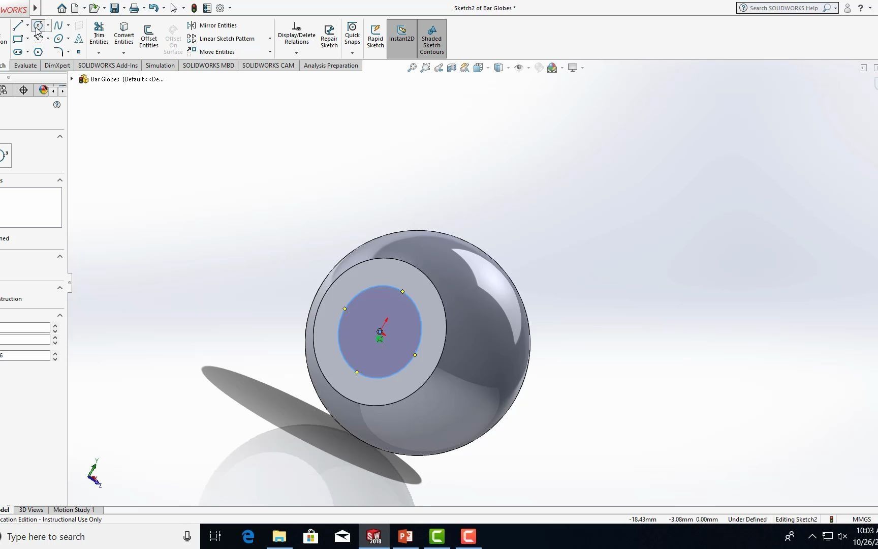 L174:台虎钳装配范例 之 摇臂圆球(Bar Globes)建模 | SolidWorks英文教学 | 建模哔哩哔哩bilibili