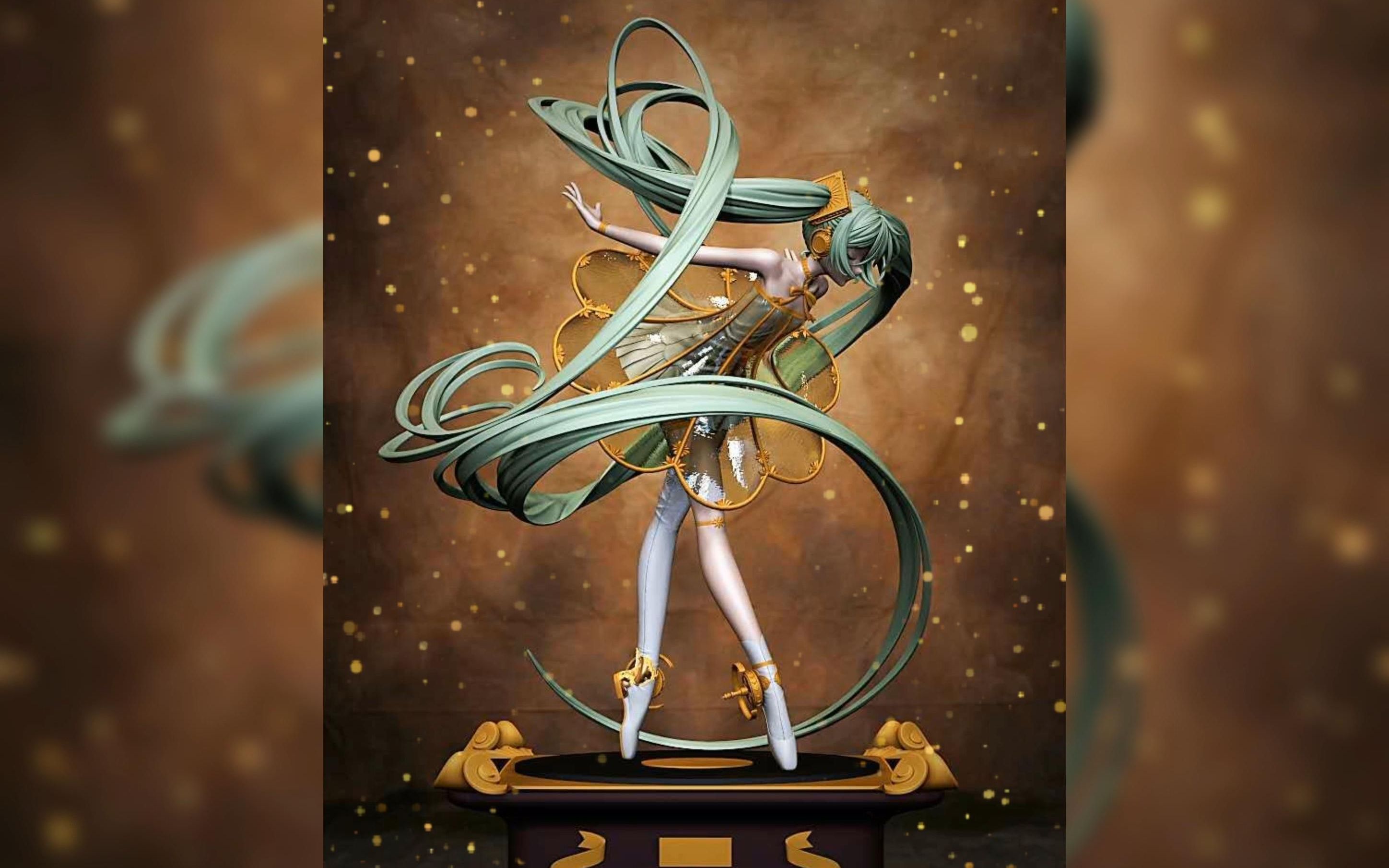 【初音手办】初音交响乐 初音留声机手办3D模型制作视频哔哩哔哩bilibili