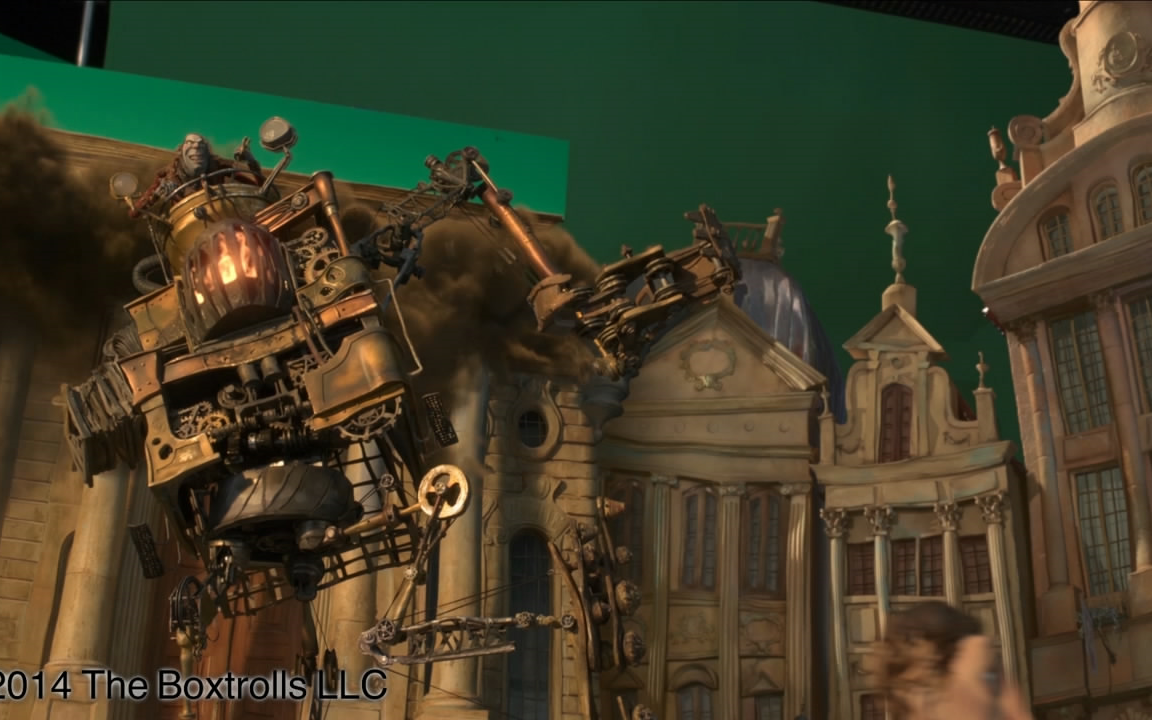 [图]G_Grant Laker_Boxtrolls VFX Breakdown - Town Square Chase