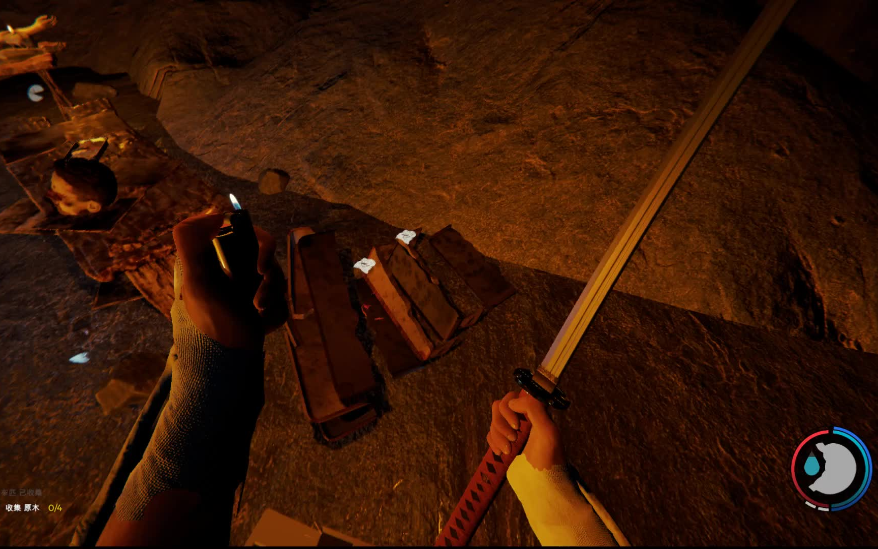 【the forest】ep.11 烤鱼和他的小伙伴洞穴拿武士刀,鸟枪换炮!