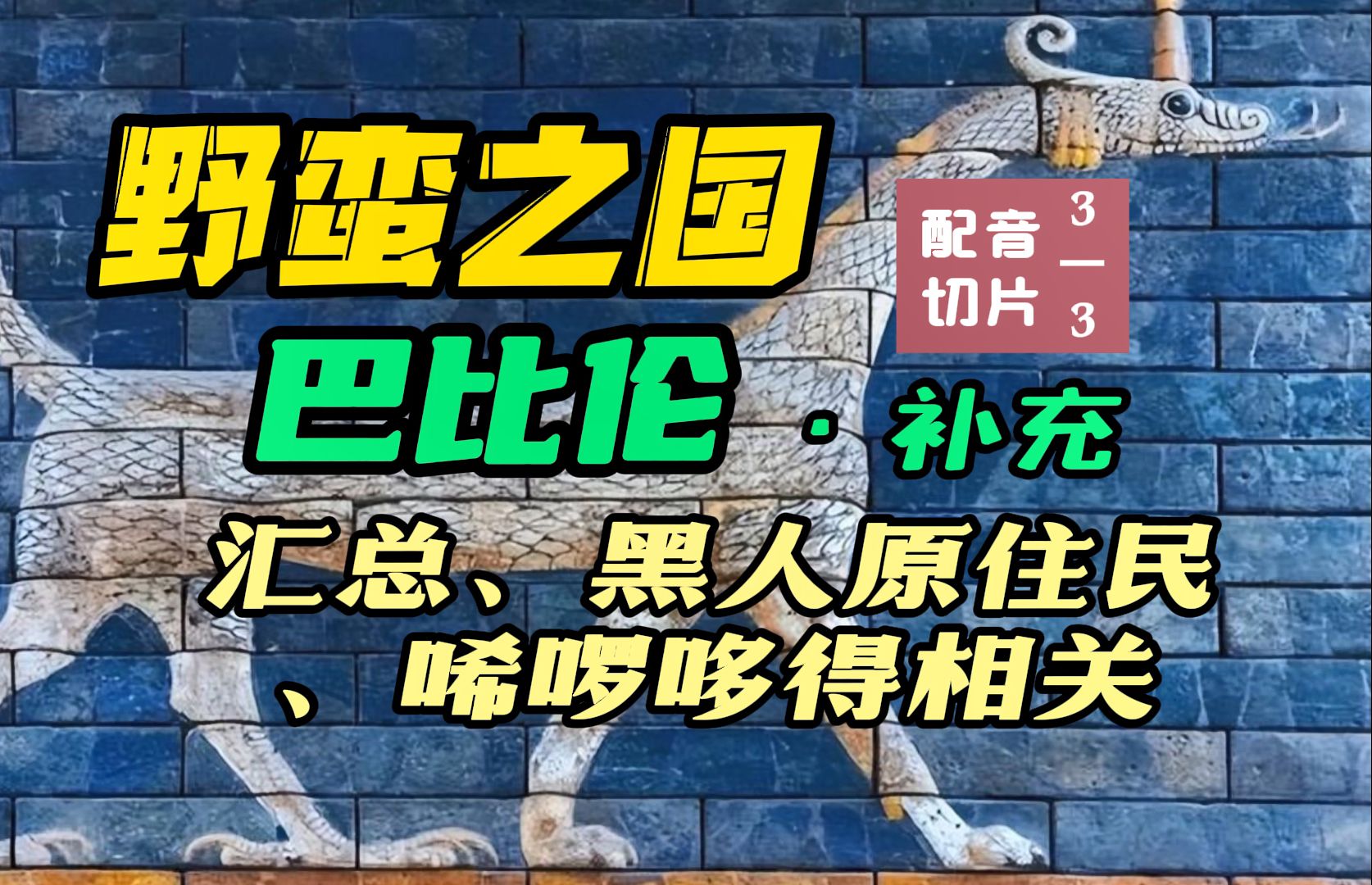 西部荒野中野蛮的巴比伦“文明”3/3:埃及“巴比伦”(柏柏尔、巴巴里、barbari)真相及其黑人原住民和希罗多德历史“阿拉伯”矛盾哔哩哔哩bilibili