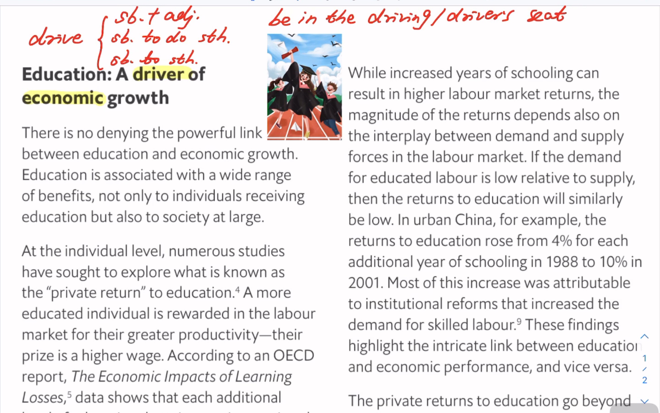 【英语精读58】《经济学人》教育的意义 Education: A driver of economic growth哔哩哔哩bilibili