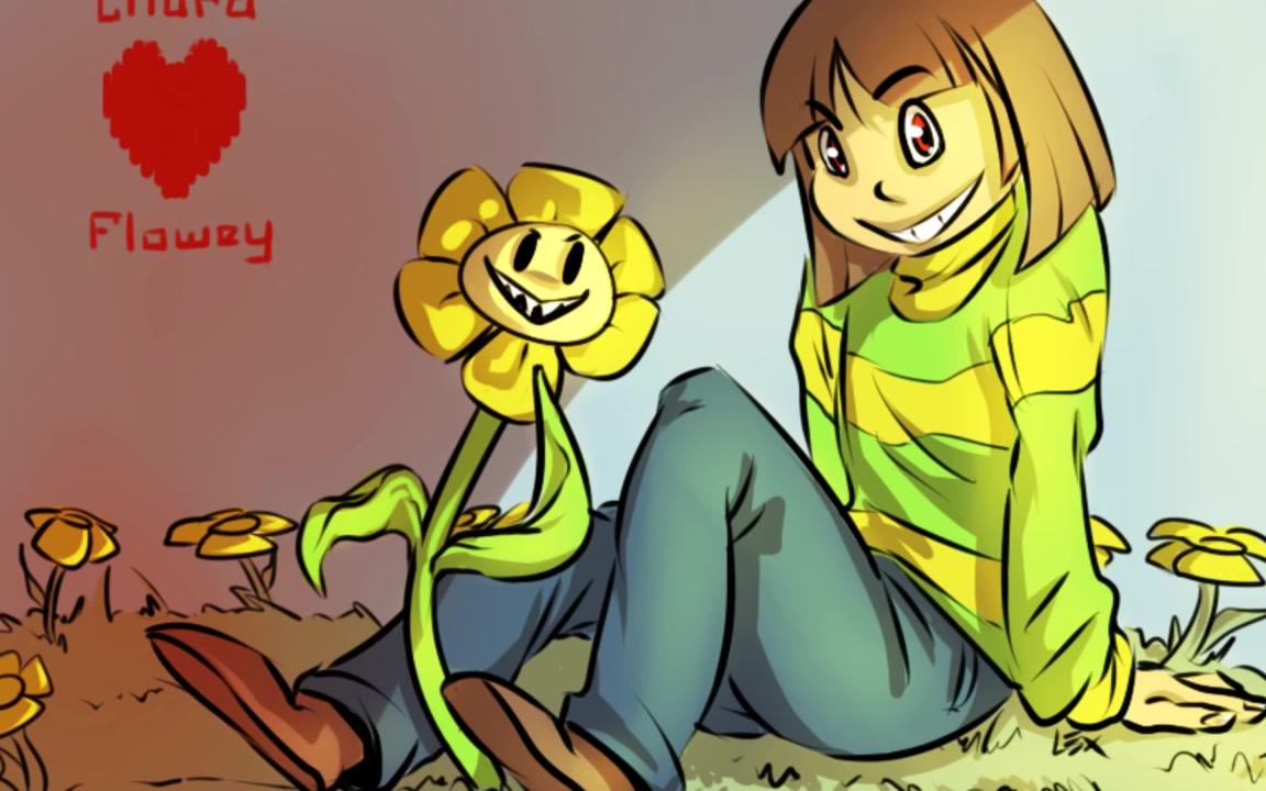 chara x flowey amv demons undertale_哔哩哔哩 (゜-゜)つロ 干杯