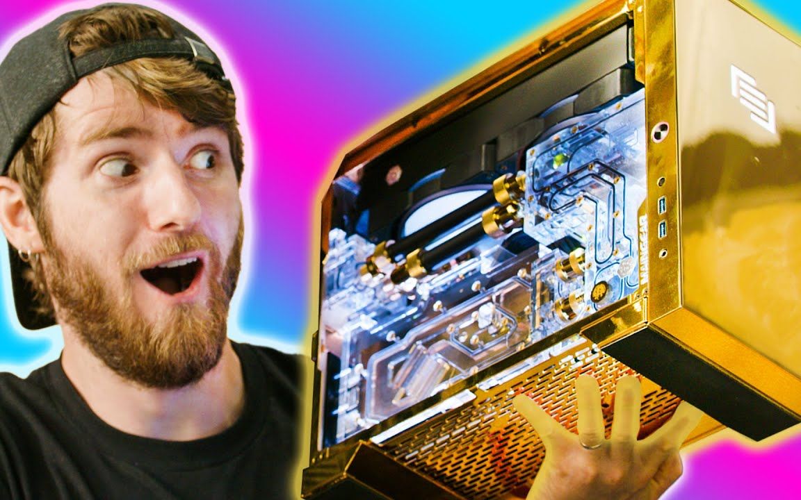 【官方双语】定制黄金电脑 #科技过电