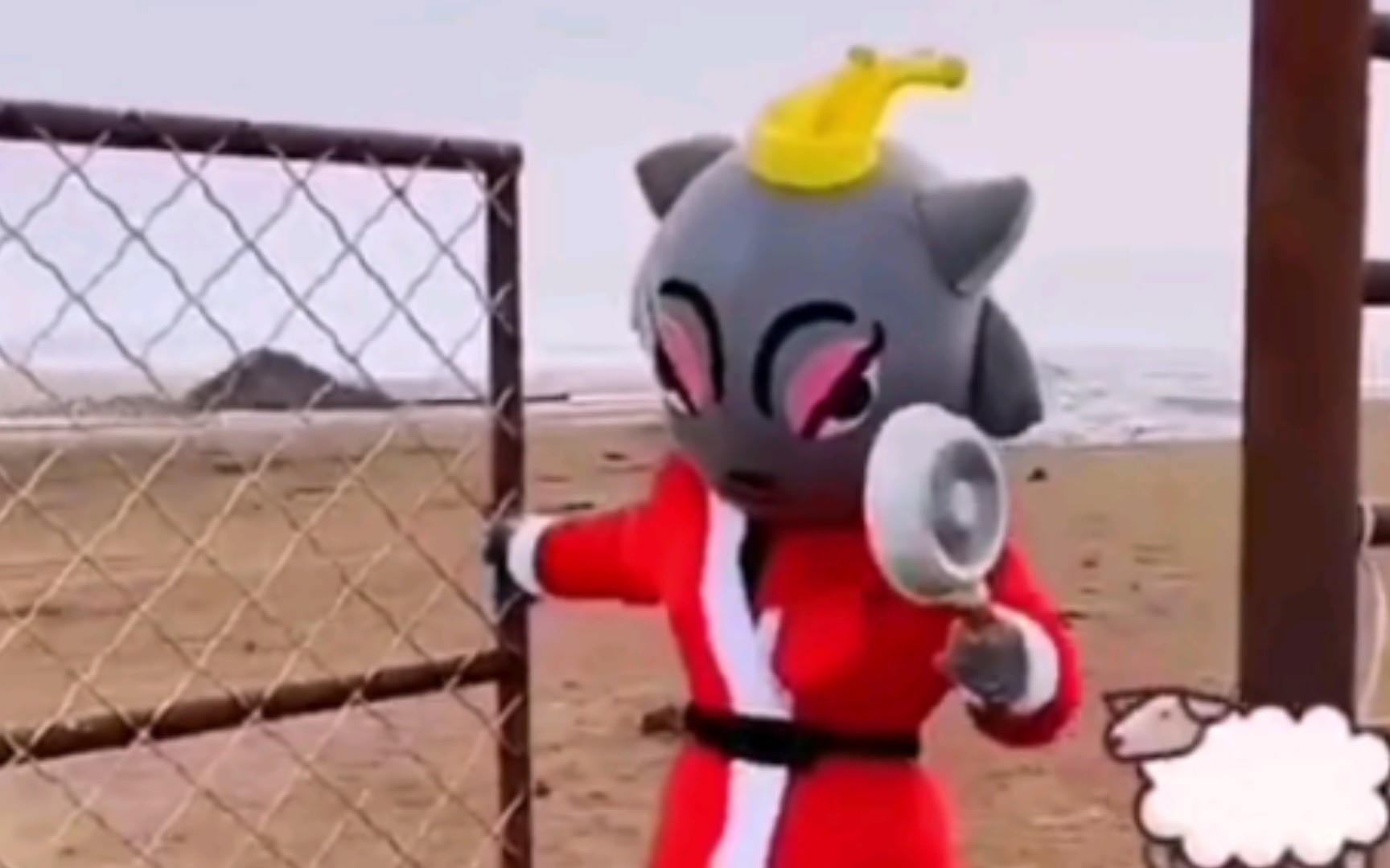 红太狼来了,小羊快跑