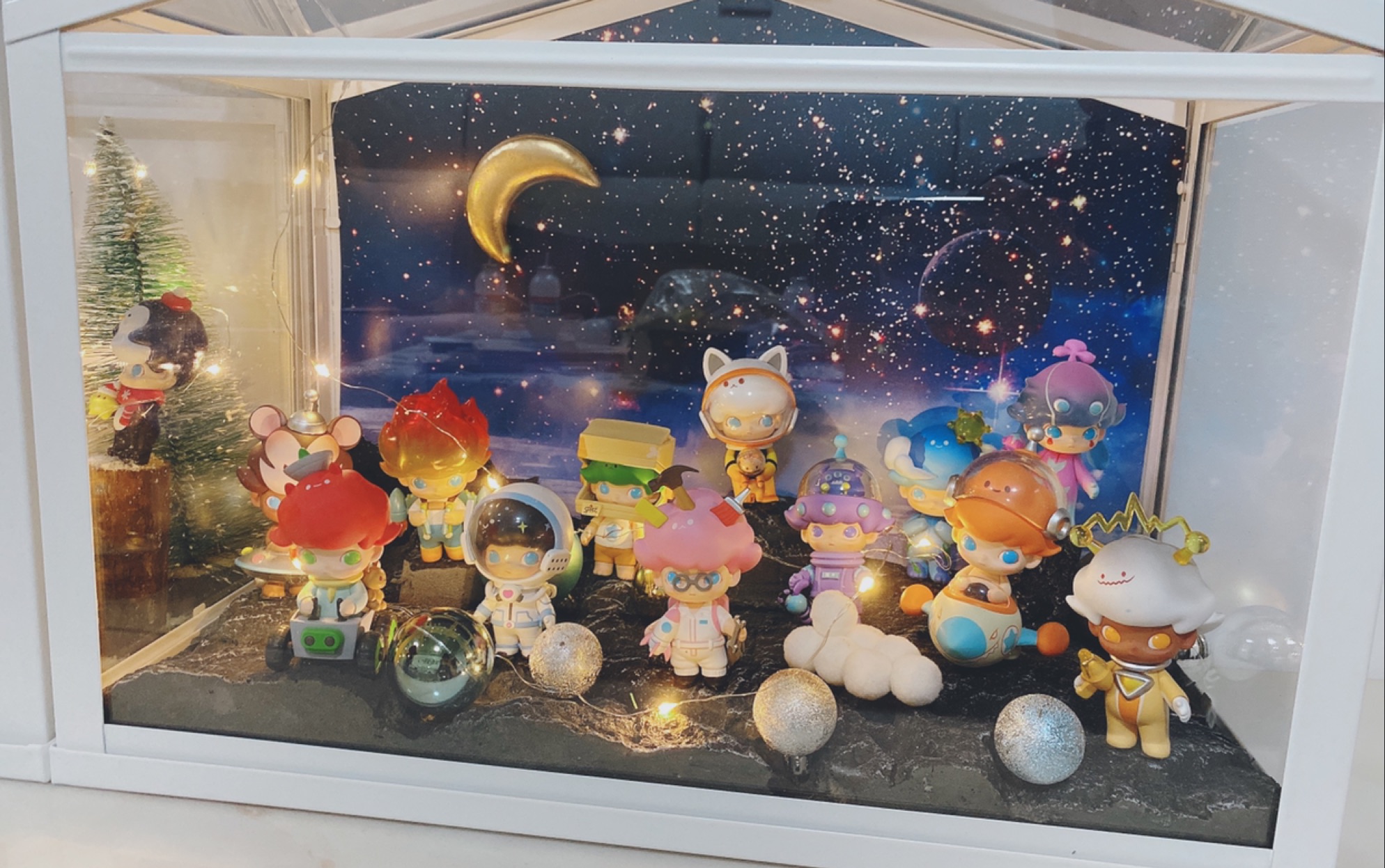 【西西的日常】盲盒场景布置之泡泡玛特dimoo太空旅行系列