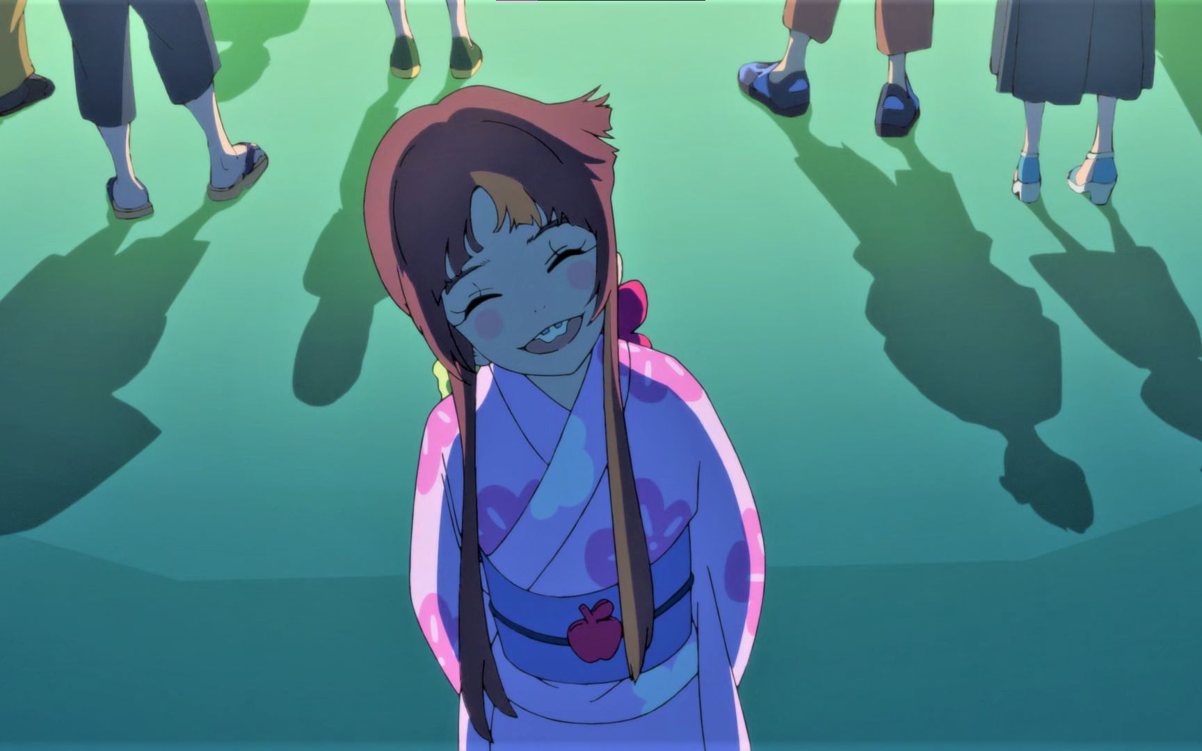 山樱朵朵开 叶片悄然藏匿 我心悦之