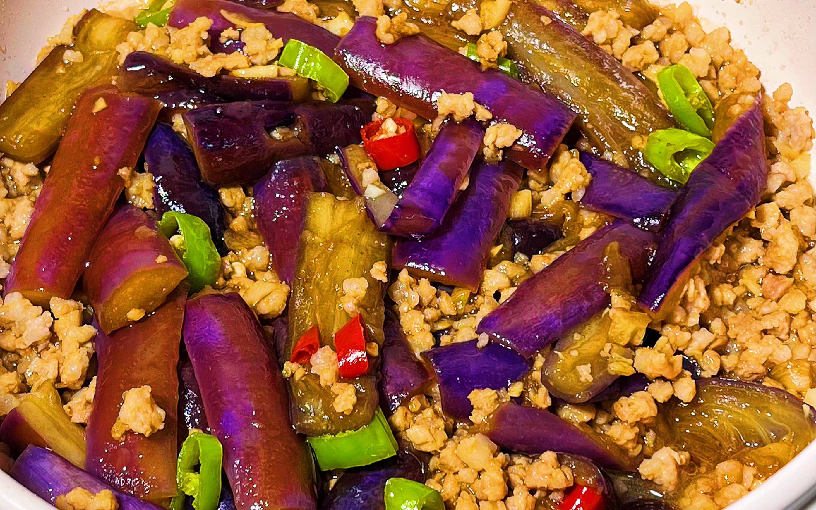 花费¥9|肉沫茄子 挑战十块钱做饭第11顿