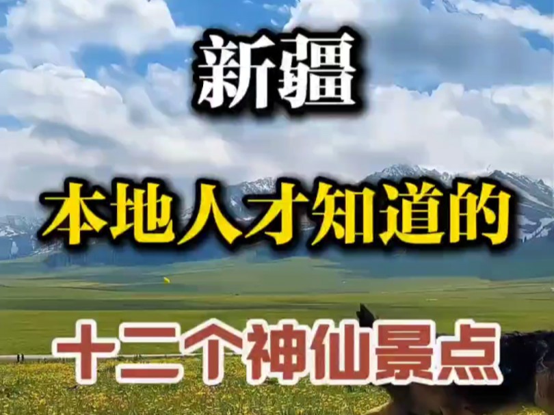 新疆本地人才知道的十二个景点,人少景美、没有门票哔哩哔哩bilibili