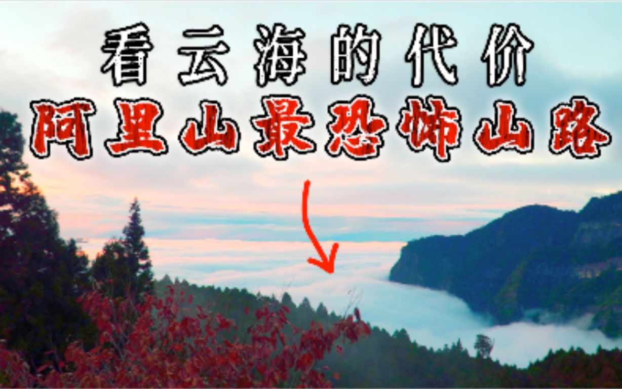 [图]阿里山最恐怖，全黑浓雾版山路