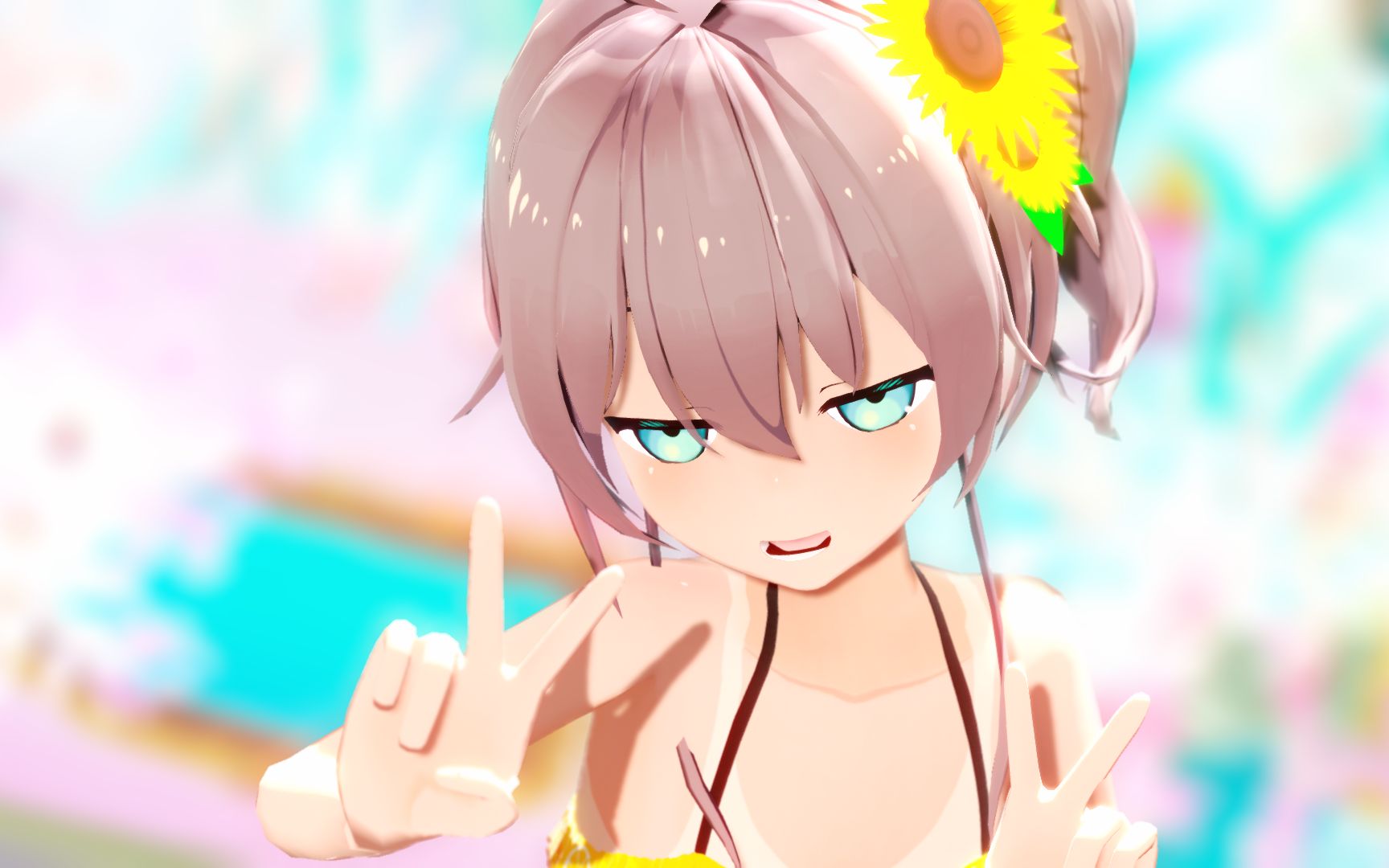 【夏色祭/mmd】不能放着你不管啊61deep blue townへおいでよ