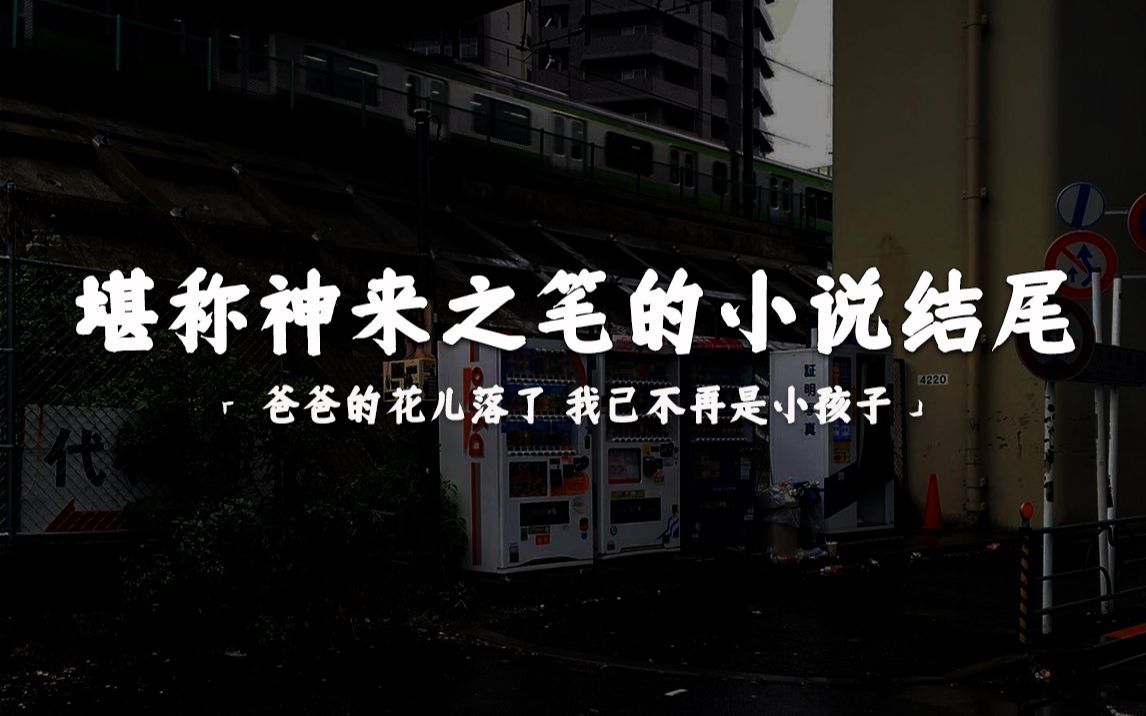 “长安城里的一切已经结束.一切都在无可挽回地走向庸俗.”|堪称神来之笔的小说结尾哔哩哔哩bilibili