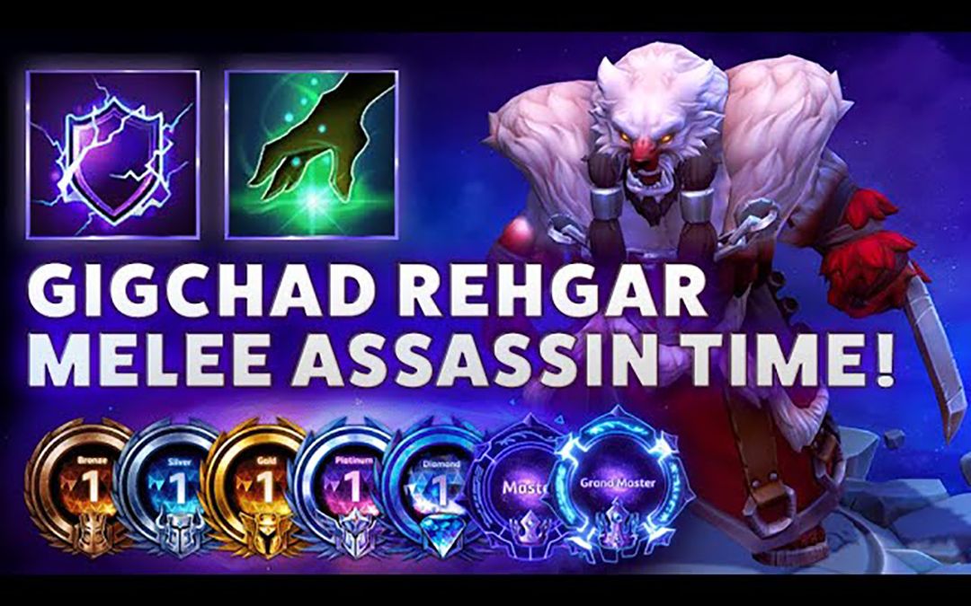 雷加尔: 电盾角斗士也是斗士位呢~ Rehgar Ancestral  GIGACHAD REHGAR MELEE ASSASSIN TIME!电子竞技热门视频