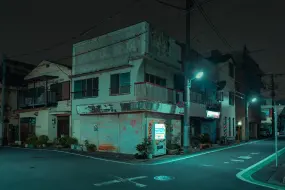 Download Video: 【maya建模】动画街角场景模型建模，超详细的建模思路、布线讲解，适合新手的学习案例