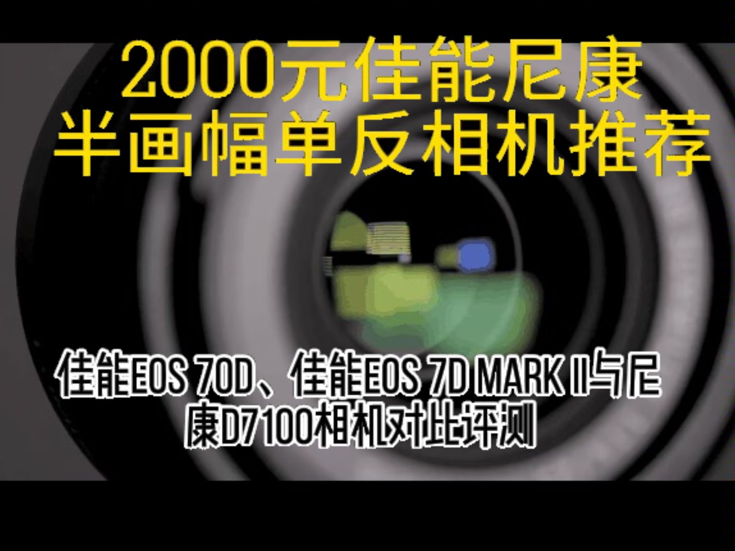 帮小白打破摄影门槛!2000元的佳能尼康半画幅旗舰单反相机推荐!(相机篇)哔哩哔哩bilibili