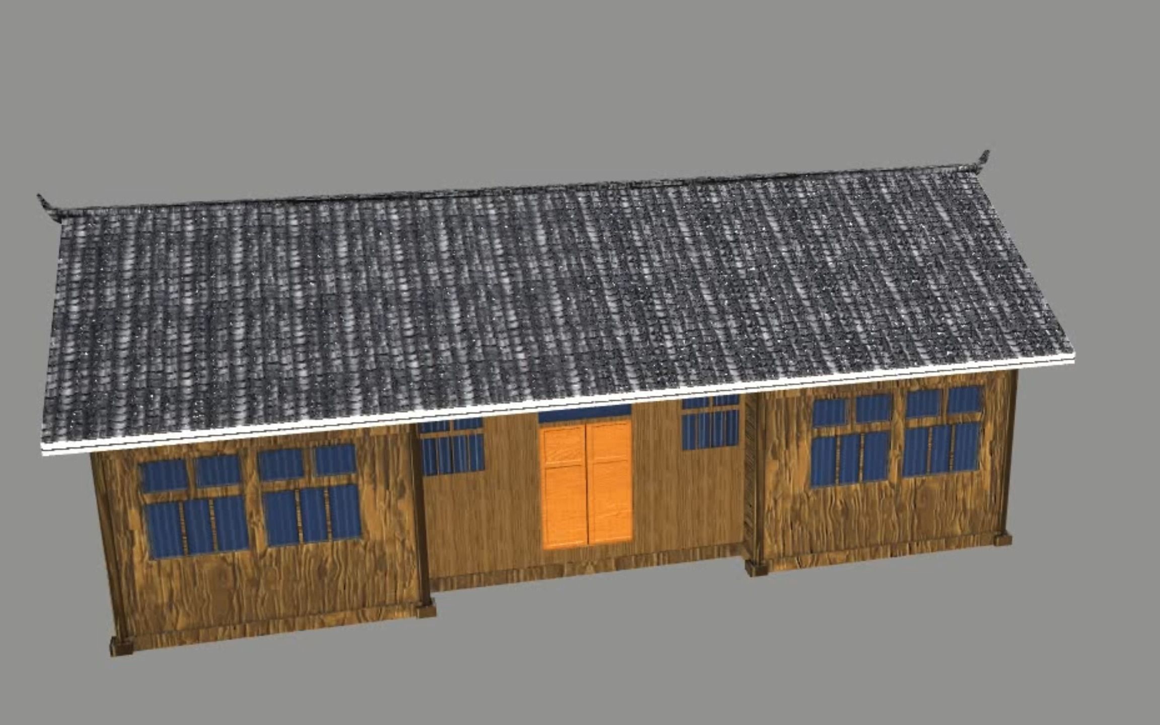 农村老房子glb模型下载