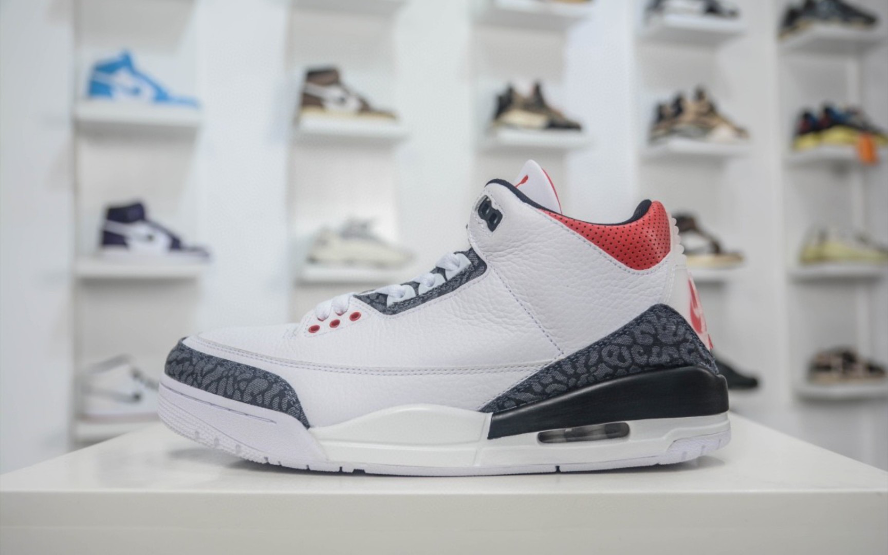 nike air jordan 3 retro se denim "fire red"火焰红配色