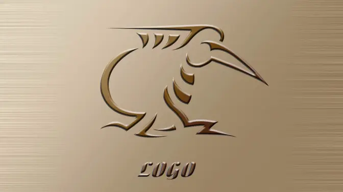 2分钟ps浮雕效果logo创意合成