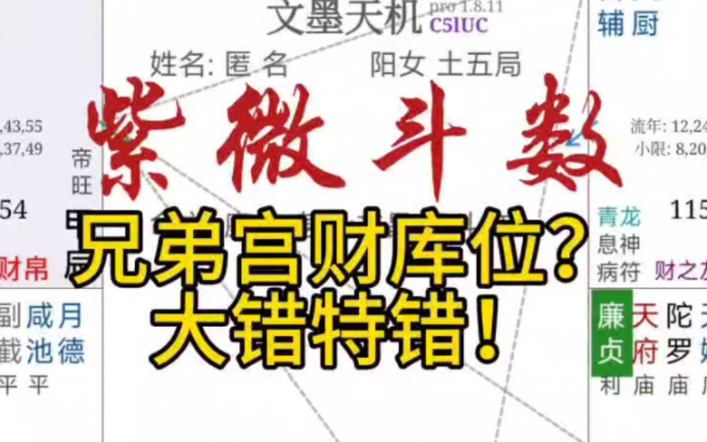 兄弟宫等于财?一派胡言!兄弟宫多重解释,帮大家捋清正确观念!哔哩哔哩bilibili