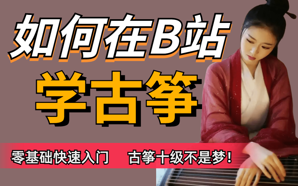 B站最全最简单的古筝教程,整整800集,从零基础到古筝十级,学完惊艳所有人!哔哩哔哩bilibili