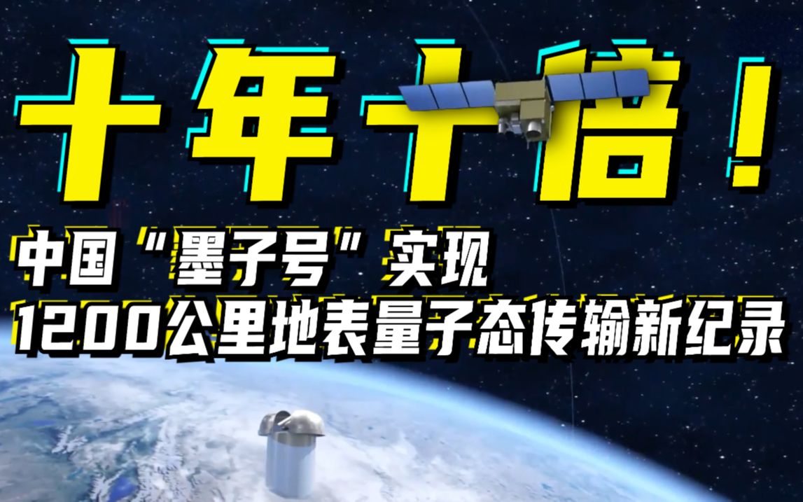 十年十倍中国墨子号实现1200公里地表量子态传输新纪录