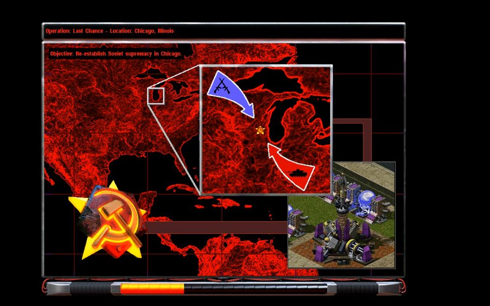 红色警戒2mod反向任务苏军第四关最后机会