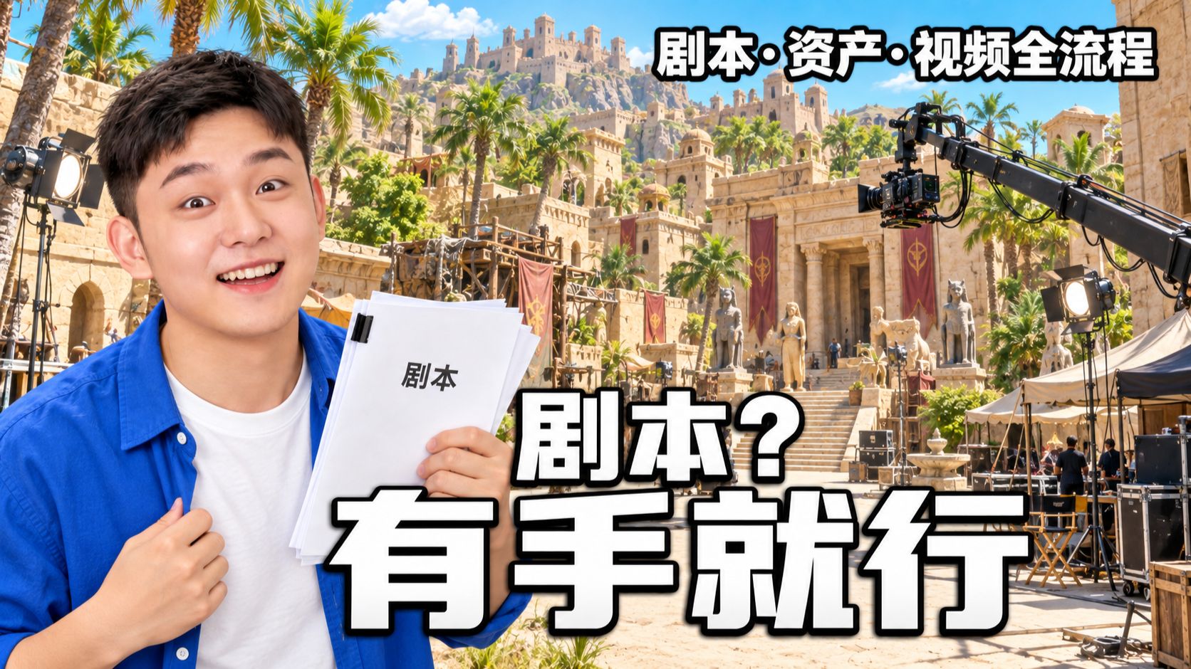 剧本创作很难？有手就行 | 剧本-资产-视频生成全流程【包含提示词模版】