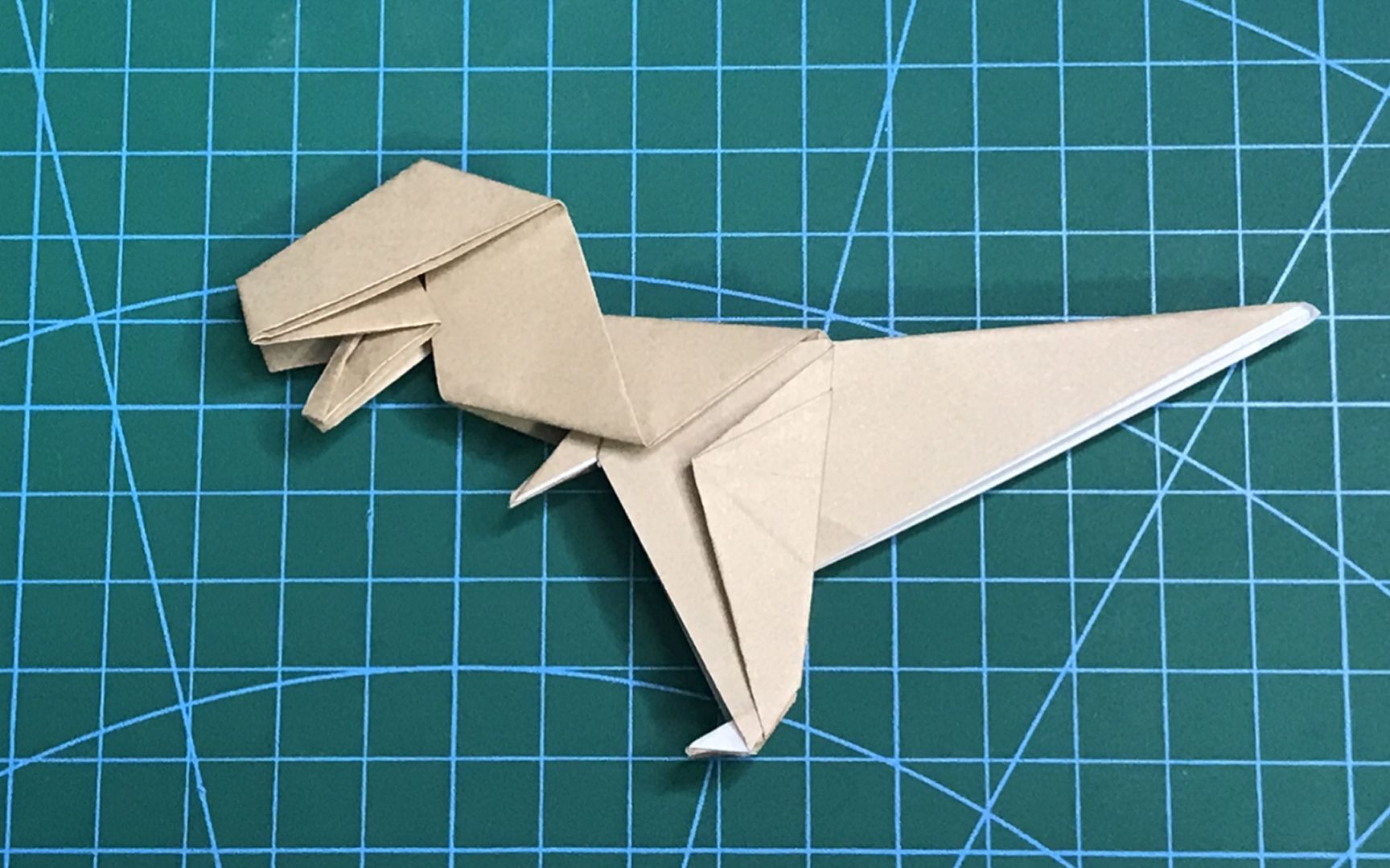 【折纸艺术-动物篇】霸王龙(难度-简单)